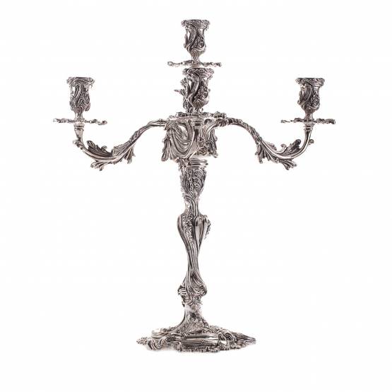 Prunkleuchter ♕ Ludwigsburger Barock, 925 Sterling Silber