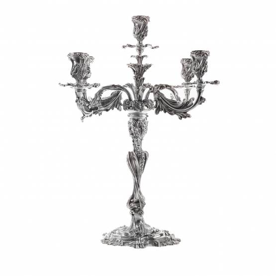 Prunkleuchter ♕ Ludwigsburger Barock, 925 Sterling Silber